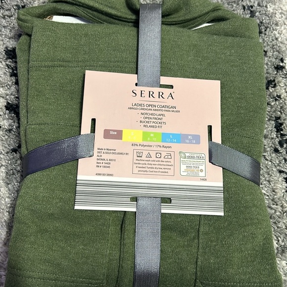 Serra Women's Cardigan Open Front Relaxed Fit - Picture 9 of 10